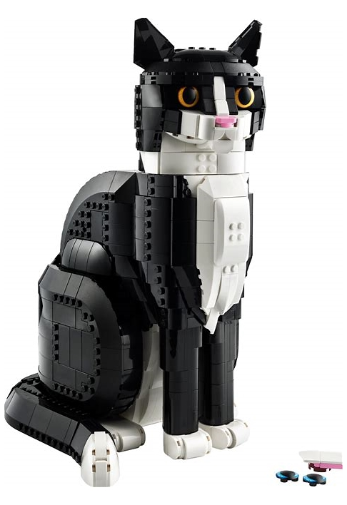 Chat LEGO noir et blanc 
